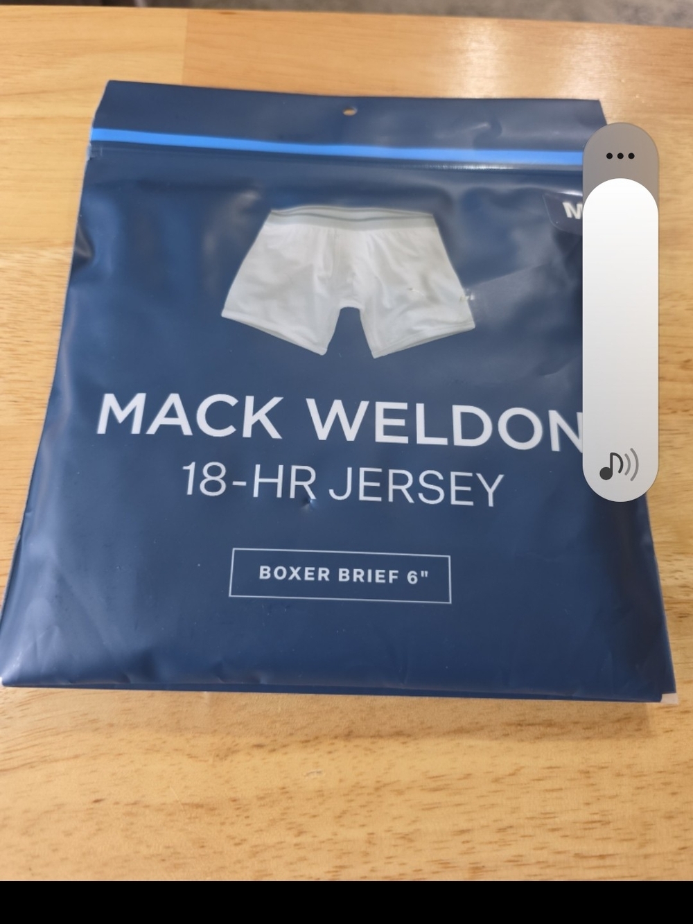Mack Weldon Boxer Briefs Packaging - Navy & White